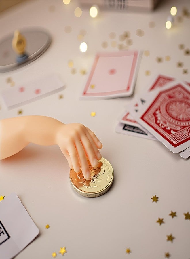 Labriciyon 1pc Little Hand Coin Disappeared Trick Toy Tools Close-Up Magic Show Props Stylish and Popular Deft Magic Kits and Accessories - Image 4